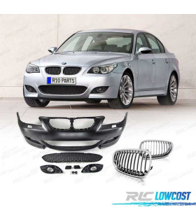 PARAURTI + GRIGLIE BMW E60 03-07 LOOK M5 CROMO SRA