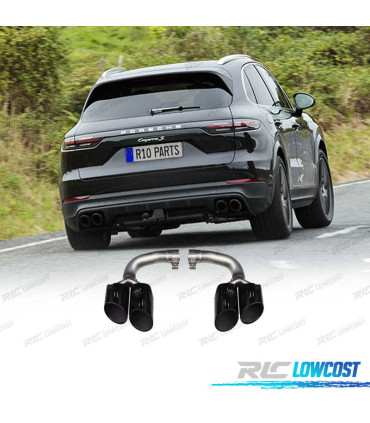 TERMINALI SCARICO PORSCHE CAYENNE 17- LOOK S NERO
