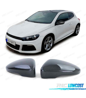 GUSCIO SPECCHI PER VOLKSWAGEN VW SCIROCCO PASSAT BEETLE IN CARBONIO