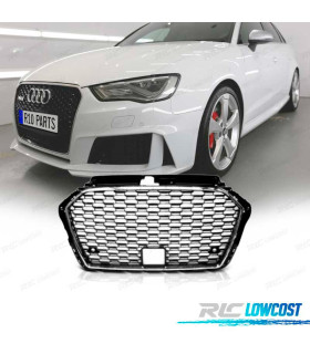 GRIGLIA PER AUDI A3 8V 16-19 LOOK RS3 NERO CROMATO