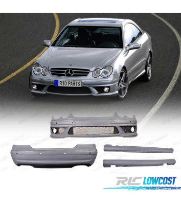 KIT CARROZZERIA PARAURTI E MINIGONNE LOOK AMG PER MERCEDES CLK 200-500 W209 C209 02-09