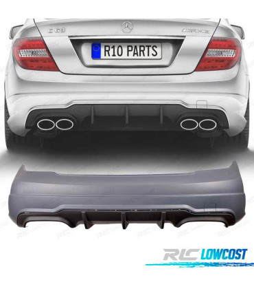 PARAURTI POSTERIORE PER MERCEDES C W204 07-14 LOOK AMG C63