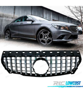 GRIGLIA PER MERCEDES CLA C117 13-16 NERO EFFETTO CROMATO LOOK AMG GT
