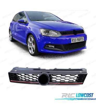 GRIGLIA VOLKSWAGEN VW POLO 6R 6C 09-17 LOOK GTI BANDA ROSSA