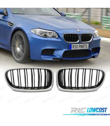 GRIGLIE BMW F10 F11 10-16 LOOK M5 NERO CROMATO