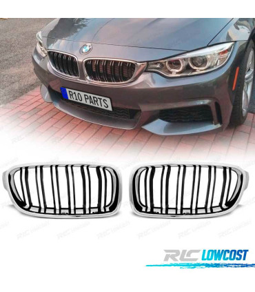 GRIGLIE BMW F30 F31 11-15 LOOK M3 CROMATO NERO