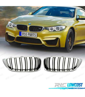GRIGLIE PER BMW F32 F33 F36 13-18 ASPECTO M4 NERO CROMATO