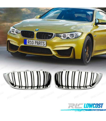 GRIGLIE PER BMW F32 F33 F36 13-18 ASPECTO M4 NERO CROMATO