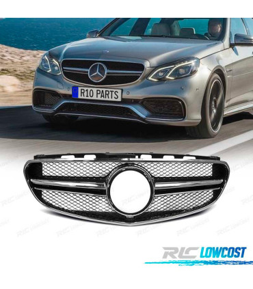 GRIGLIA MERCEDES CLASSE E W212 13-16 LOOK AMG NERO CROMATO