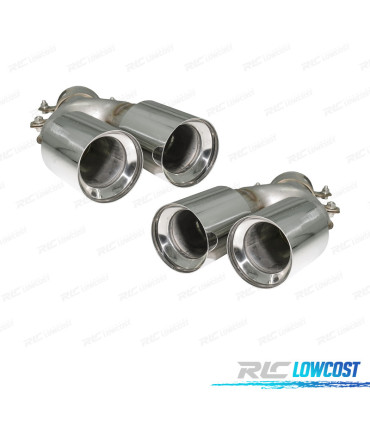 TERMINALI SCARICO BMW G30 G31 17-19 LOOK M5 ARGENTO