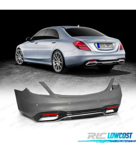 PARAURTI POSTERIORE PER MERCEDES CLASSE S W222 18- LOOK AMG FACELIFT PDC