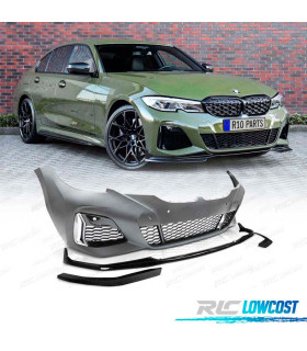 PARAURTI ANTERIORE BMW G20 G21 19- PACCHETTO M 340 PERFORMANCE PDC NERO LUCIDO