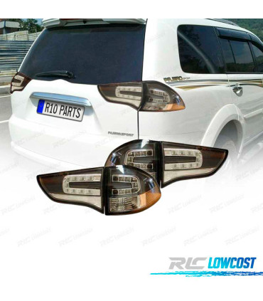 FANALI POSTERIORI MITSUBISHI MONTERO SPORT 09 LED NERO