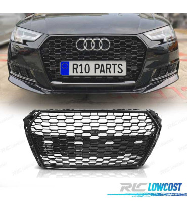 GRIGLIA PER AUDI A4 B9 15-19 ASPECTO RS4 NERO LUCIDO