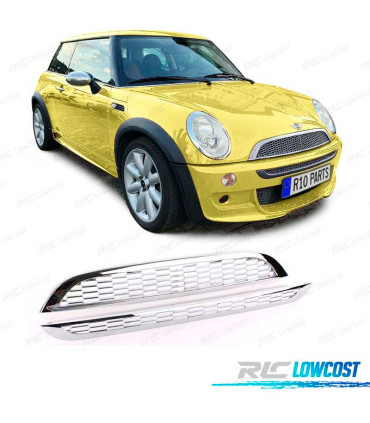 GRIGLIA PER MINI COOPER R50 R53 01-06 CROMATA TIPO S