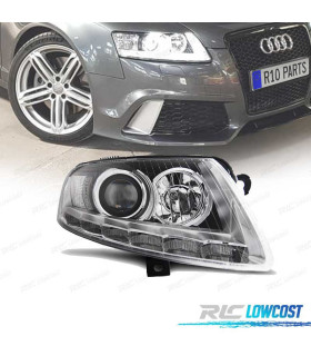 FARI AUDI A6 C6 04-08 XENON LUCE DIURNA LED DRL CROMATI