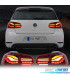 FANALI FULL LED VOLKSWAGEN VW GOLF 6 LIGHT BAR OLED DINAMICI ROSSO SCURO