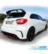 DIFFUSORE PER MERCEDES CLASSE A W176 AMG 12-18 LOOK A45 AMG NERO LUCIDO ROSSO