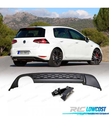 DIFFUSORE VOLKSWAGEN GOLF 7 12-17 LOOK GTI DOPPIA USCITA