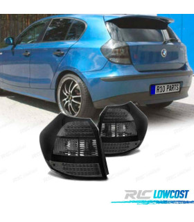 FANALI BMW SERIE 1 E87 04-07 LED FONDO CROMATO FUME