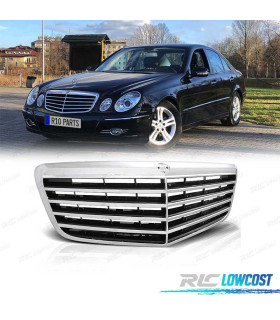 GRIGLIA PER MERCEDES CLASSE E W211 07-09 NERO CROMATO