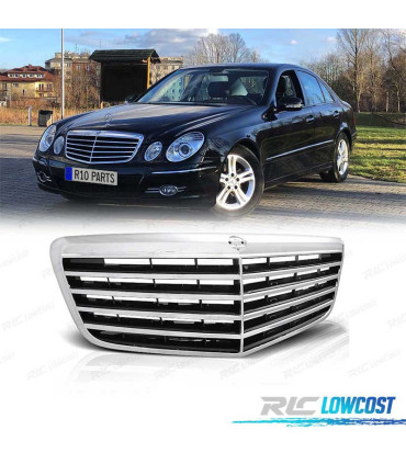 GRIGLIA PER MERCEDES CLASSE E W211 07-09 NERO CROMATO