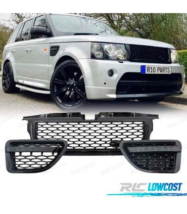 GRIGLIA + PINNE RANGE ROVER SPORT 06-09 EDIZIONE NERA