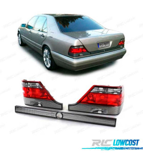 FANALI MERCEDES CLASSE S W140 94-98 ROSSO AFFUMICATO