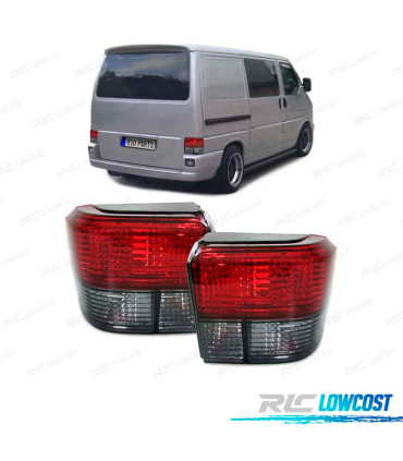 FANALI PER VOLKSWAGEN VW T4 TRANSPORTER E CARAVELLE 90-03 ROSSO GRIGIO