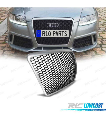 GRIGLIA PER AUDI A6 4F 08-11 LOOK RS6 COLORE GRIGIO CHIARO
