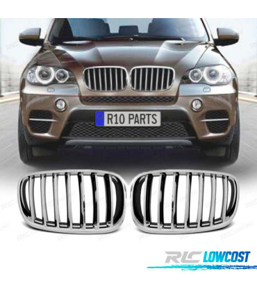 GRIGLIA M PERFORMANCE PER BMW X5 X6 E70 E71 10-13 COLORE CROMATO