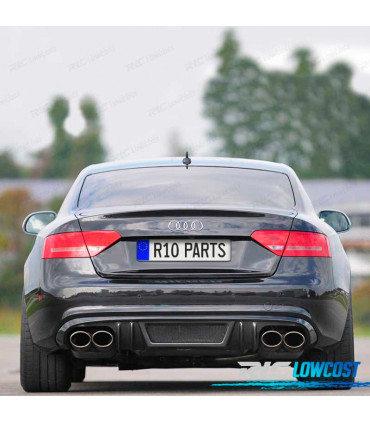 DIFFUSORE PER AUDI A5 B8 B81 COUPE CABRIO 07-11 LOOK DTM RIEGER PER SLINE