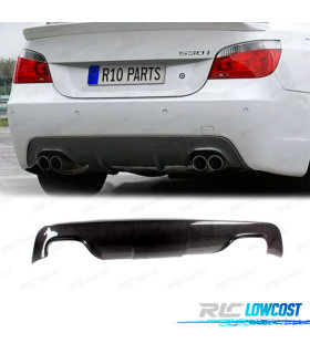 DIFFUSORE BMW E60 03-10 LOOK M DOPPIA USCITA CARBONIO