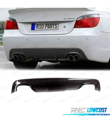 DIFFUSORE BMW E60 03-10 LOOK M DOPPIA USCITA CARBONIO