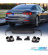 DIFFUSORE AUDI A6 S LINE 19- LOOK S6 + TERMINALI DI SCARICO CROMATI