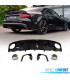 DIFFUSORE AUDI A7 16-18 LOOK RS7 TERMINALI DI SCARICO NERO LUCIDO