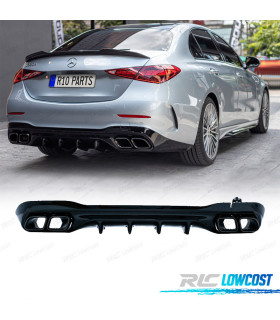 DIFFUSORE MERCEDES W206 AMG 21- LOOK C63 TERMINALI DI SCARICO CROMATO