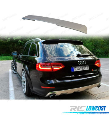 SPOILER ALETTONE PER AUDI A4 B8 AVANT 08-15 NERO LUCIDO