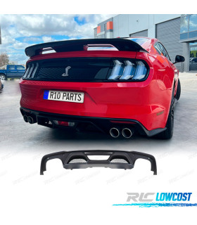 DIFFUSORE FORD MUSTANG 15-17 LOOK GT500 DOPPIA USCITA