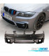 PARAURTI ANTERIORE PER BMW E90 E91 08-12 LOOK M4 PDC GRIGLIA NEBBIA