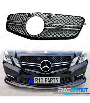 GRIGLIA PER MERCEDES CLASSE E W212 09-13 LOOK AMG CROMATO NERO