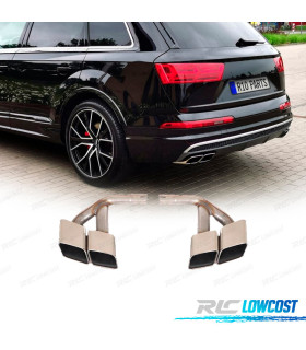 TERMINALI SCARICO AUDI Q7 3.0T DIESEL 16-19 LOOK SQ7 CROMO