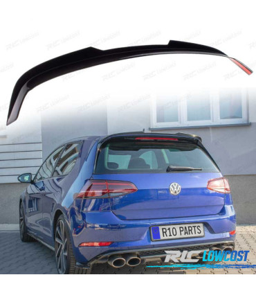 ALETTONE SPOILER VOLKSWAGEN VW GOLF 7 13-20 LOOK R-LINE NERO LUCIDO