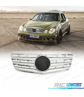 GRIGLIA PER MERCEDES CLASSE E W211 06-09 COLORE CROMATO ARGENTO