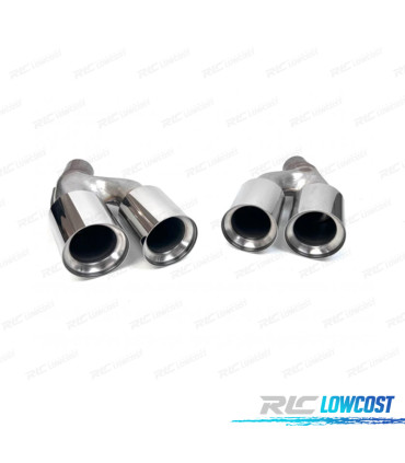 TERMINALI SCARICO BMW G30 G31 20- LOOK M5 ARGENTO