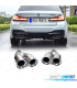 TERMINALI SCARICO BMW G30 G31 20- LOOK M5 ARGENTO