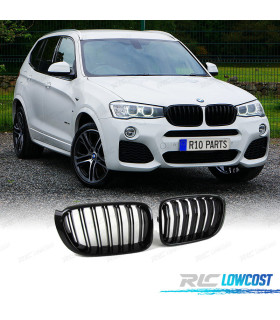 GRIGLIA DOPPIA BMW X3 F25 X4 F26 LOOK M NERO LUCIDO