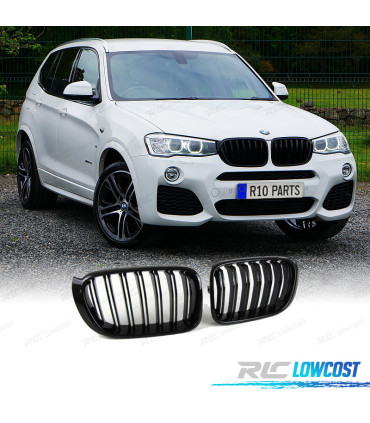 GRIGLIA DOPPIA BMW X3 F25 X4 F26 LOOK M NERO LUCIDO