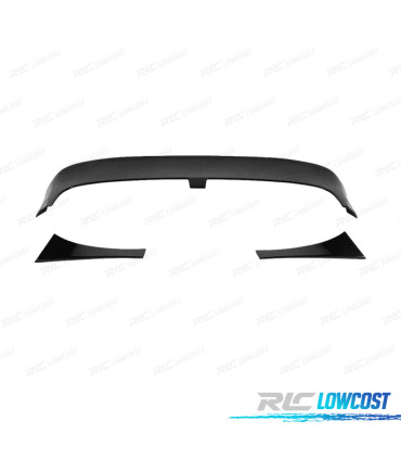SPOILER ALARE VOLKSWAGEN VW GOLF 7 7.5 GTI R 12-20 LOOK CLUBSPORT NERO LUCIDO