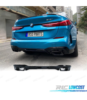 DIFFUSORE BMW F44 21-23 + TERMINALI DI SCARICO NERO LUCIDO